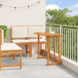 VidaXL Set Bistro de Grădină 3 pcs Maro lemn masiv de acacia