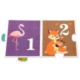 Puzzle Podea Numere Gama, 32 Piese, 1.8m, Carte Activitati, Romana, 3-5 Ani, Joc Educativ, Brosata