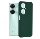 Husa Huawei nova 11i Silicon Verde Slim Mat cu Microfibra SoftEdge