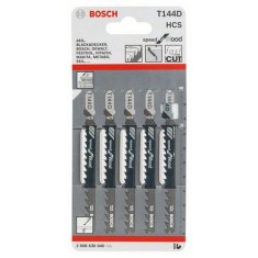 Set p&acirc;nze Bosch pentru ferăstrău vertical T 144 D 5buc 2 608 630 040