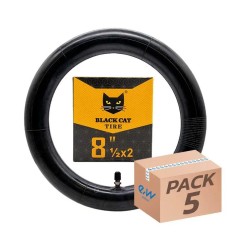 Cameră de aer pentru trotineta electrică 8,5x2 Black Cat &ndash; valvă dreaptă | Motorevolution