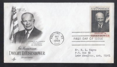 United States 1969 Dwight D Eisenhower FDC K.664 foto