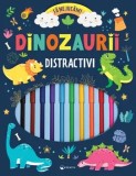 Cumpara ieftin Carte dinozauri activitati creative pentru copii - puzzle, colorat, jocuri educative