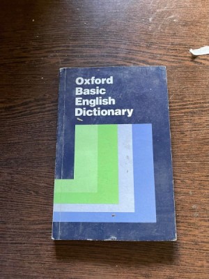 Shirley Burridge Oxford Basic English Dictionary foto