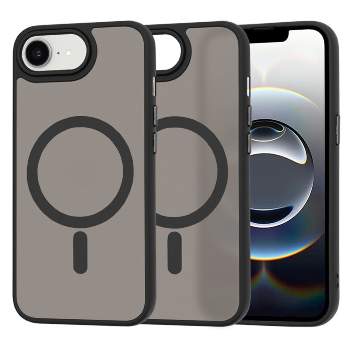 Husa iPhone 16e Techsuit HaloFrost&Atilde;&sbquo;&Acirc;&nbsp;MagSafe Series, negru