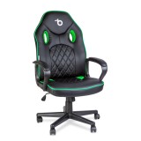 Scaun gamer cu cotiera - negru / verde - 71 x 53 cm / 53 x 47 cm Best CarHome, Oem