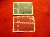 Serie Iugoslavia 1971 - Europa CEPT , 2 valori