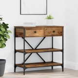 VidaXL Masă consolă din lemn vechi 75x34.5x75 cm