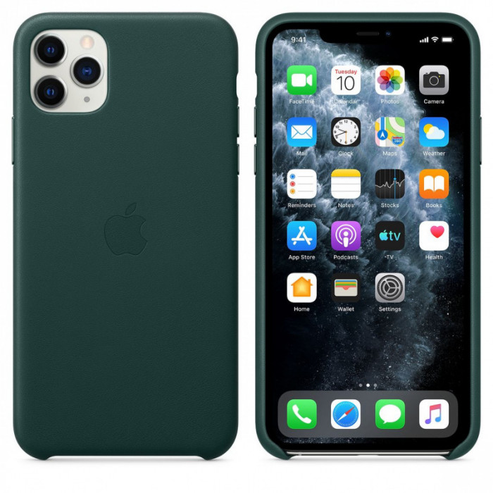 Husa Piele Apple iPhone 11 Pro Max, Verde MX0C2ZM/A