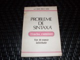 Probleme De Sintaxa Limba Romana Fise De Munca Individuala - Maria Emilia Goian , 21082