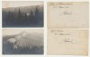 1917 lot doua ilustrate foto statiunea Paltinis jud. Sibiu - &icirc;mprejurimi montane, Necirculata, Fotografie