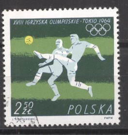 Poland 1964 Sport, Olympics, used AS.022