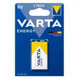 Set Baterii Alcaline, Varta, 9V, 2 Bucăți, Oem
