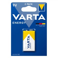 Set Baterii Alcaline, Varta, 9V, 2 Bucăți