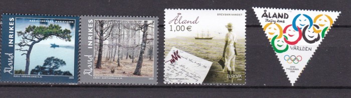 Aland 2008 MI 292-295 nominal aprox. 3.3 eu MNH