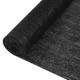 Gossi plasa protectie intimitate, negru, 1,2x10 m, hdpe, 150 g/m2