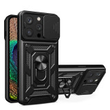 Husa Antisoc iPhone 15 Pro Max cu Protectie Camera Negru TCSS