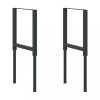 VidaXL Cadre banc lucru reglabile 2 buc. negru 55x(69-95,5) cm metal