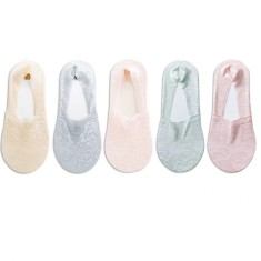 Set 5 perechi de sosete pentru dama, SS103, Multicolor, marime universala (35-39)