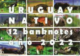 !!! X.X.RARR : URUGUAY - FANTASY NOTES - FAUNA NATIVA , LOT COMPLET 12 BUC - UNC / SERIA S00000 / 16 x 8 CM