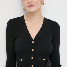 Elisabetta Franchi cardigan femei, culoarea negru, light