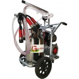 Aparat de muls Vaci Gardelina T240 IN PC, 40L INOX, 2 posturi 180 l/min, 16-20 bovine pe ora