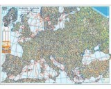 Harta de perete. Harta Europei fizica si politica (carte cu defect minor)/***