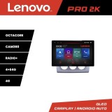 Navigatie Ford Focus clima manuala K-140-manual Lenovo PRO 4+64 13 inch 2K android 4G DSP gps internet 32