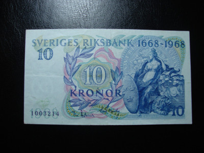 SUEDIA10 KRONOR 1968 SUPERBA foto