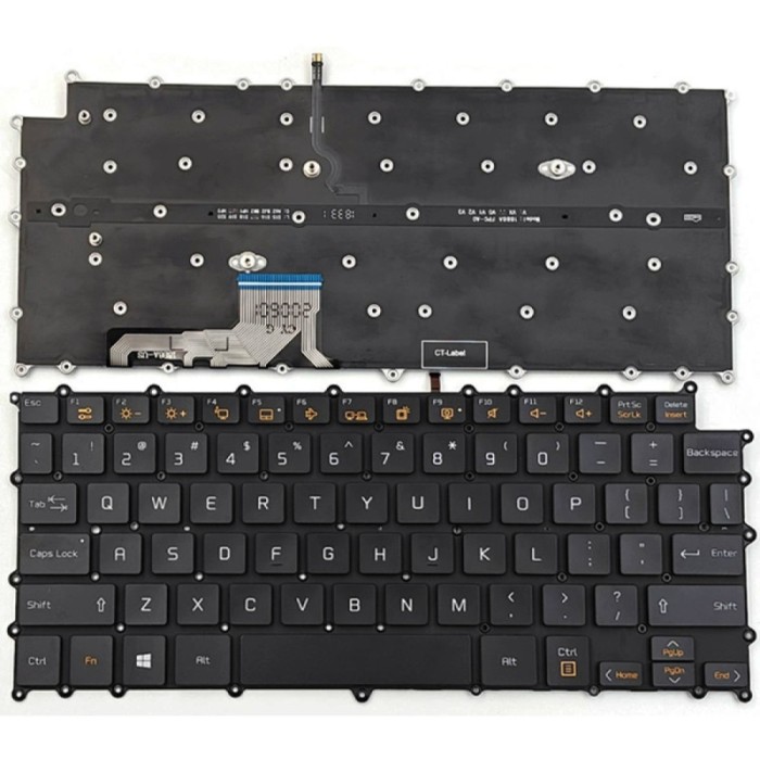 Tastatura Laptop, LG, Gram 13 13Z980, 13Z990, iluminata, neagra, layout US