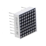 Afişaj LED matrice 8x8 portocalie 70mcd 20x20mm 2,1-2,5V