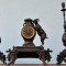 Ceas pendul de semineu cu doua sfesnice - Franta sfarsit de secol XIX deteriorat