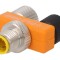 Adaptor T M12 tată la M12 mamă x2 pentru DeviceNet/CANopen
