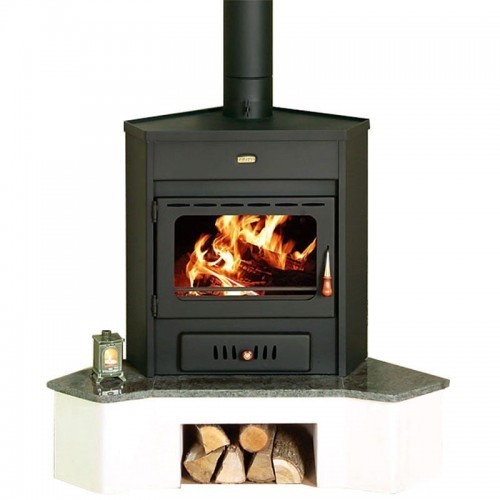 Soba pe lemne,Prity AMB, metalica, 4,1 kg/h, 720 x 550 x 720