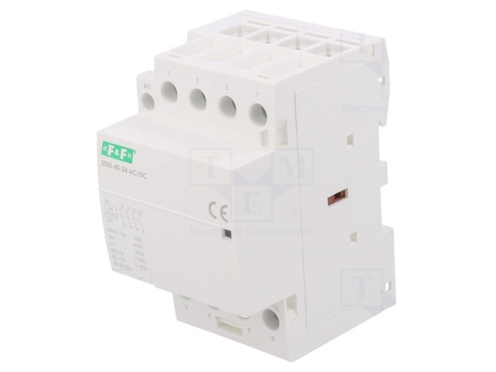 Contactor modular 4-poli 63A 24V