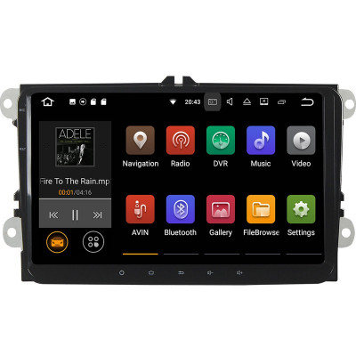 Unitate Multimedia cu Navigatie GPS, Touchscreen HD 9&amp;rdquo; Inch, Android 7.1, Wi-Fi, 2GB DDR3, Volkswagen VW Golf 5 V + Cadou Soft si Harti GPS 16Gb Me foto