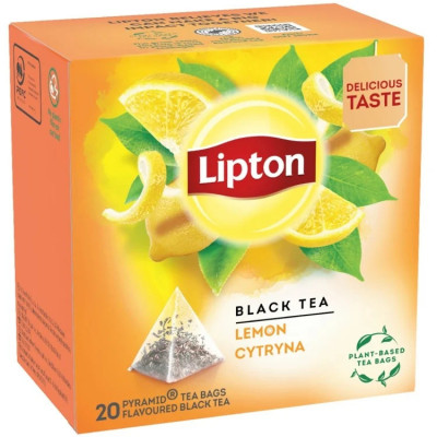 Ceai Negru Cu Lamaie, Lipton, 20 x 1.2g foto