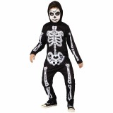 Costum de carnaval - Schelet fermecator L (8-10 ani/max 147cm)