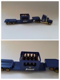 Jucarie de colectie: Camion &szlig; Freightliner Cab Over cu lada bere, Braugold Erfurt, Germania, scara 1: 87, metal si plastic, stare foarte buna