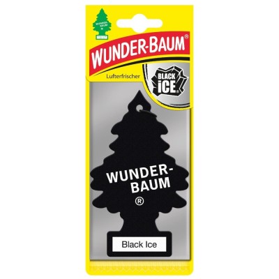 Odorizant auto, bradut, Wunder - Baum, Black Ice, 7.6 x 0.3 x 19 cm foto