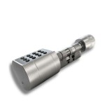 Yala cilindru smart Portland 65 mm argintiu cu PIN, RFID, Bluetooth si cheie