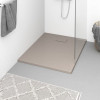 VidaXL Cădiță de duș, maro, 100x80 cm, SMC