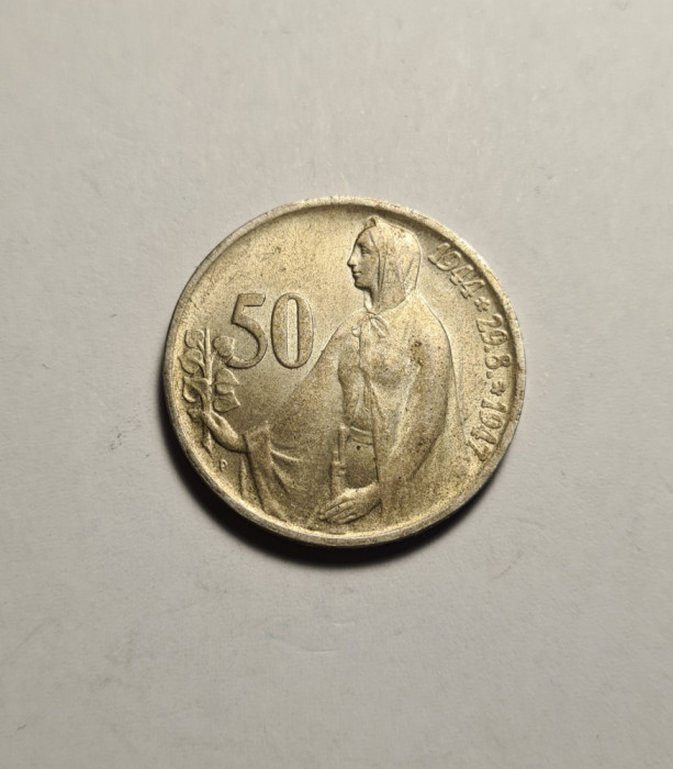 Cehoslovacia 50 Korun 1947 UNC