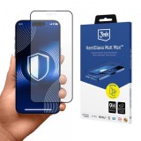 Folie de protectie Ecran Matte 3MK HardGlass Max pentru Apple iPhone 17 Pro, Sticla Securizata, Full Glue, Neagra