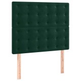 Cumpara ieftin Tablie de pat verde inchis 80x5x118/128 cm catifea
