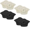 Branturi Calcai Dactylion, Spuma 4D, Poliester, 5mm, Bej/Negru, Autoadezive, Protectie Toc, Confortabile