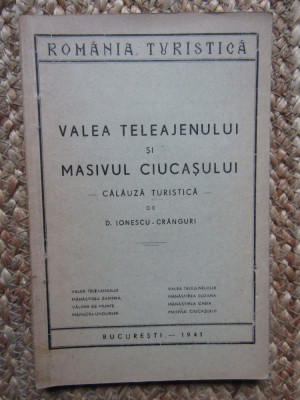 Valea Teleajenului si Masivul Ciucasului - CALAUZA TURISTICA - 1941 foto