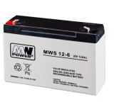 Acumulator AGM VRLA 6V 12Ah MWS pentru backup, alarme si iluminat de urgenta