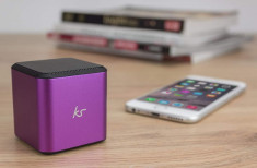 Boxa portabila wireless Kitsound, microfon, usb, violet foto