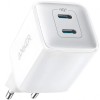 Incarcator Retea Anker 521 Nano Pro, 40W, 3A, 2 x USB-C, Alb A2038G21